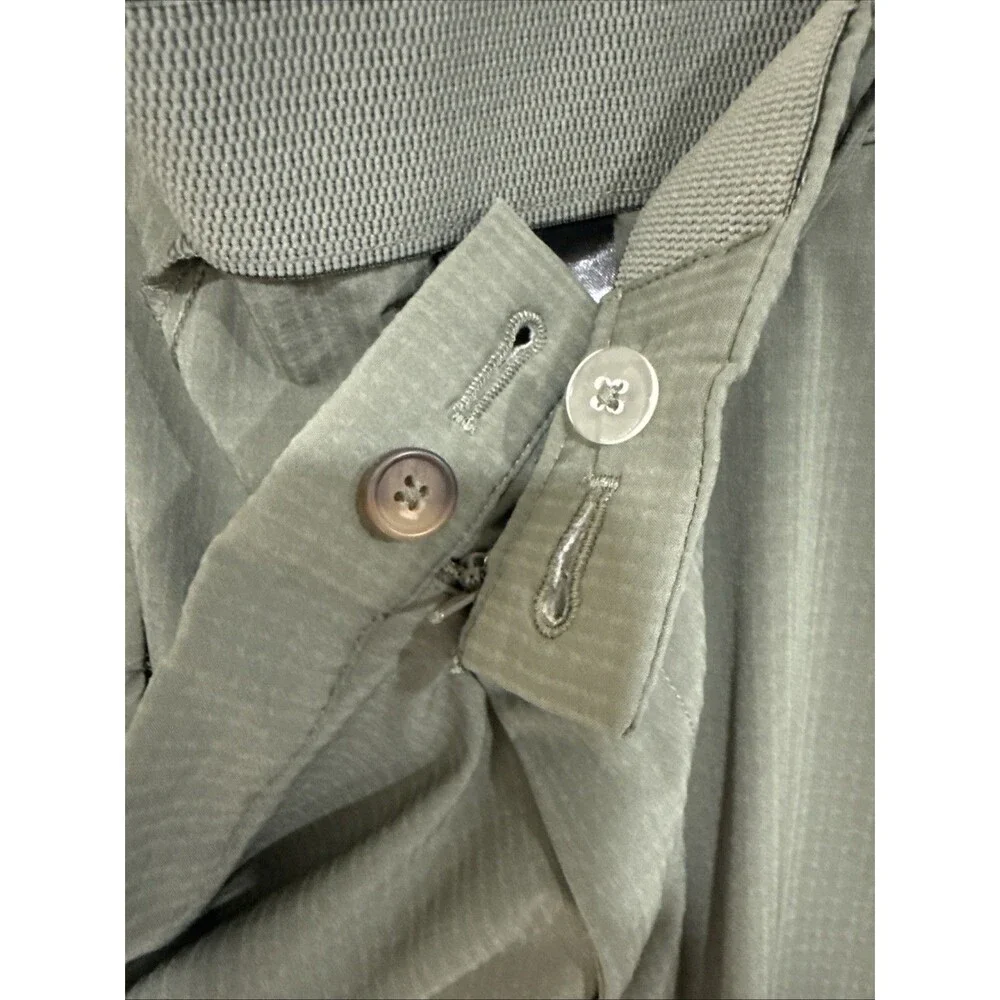 Greg Norman Mens Performance Golf Shorts 40 Olive Green Stretch Moisture Wicking